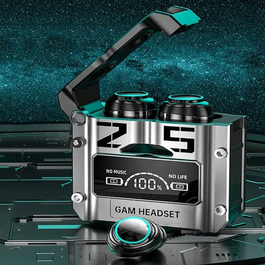 M25 Gaming AirPods – Ultra Low Latency Wireless Earbuds with LED Display