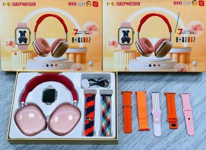 P9 Series 10 with head phone +7strap watch best quality in all social media