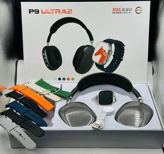 P9 Series 10 with head phone +7strap watch best quality in all social media