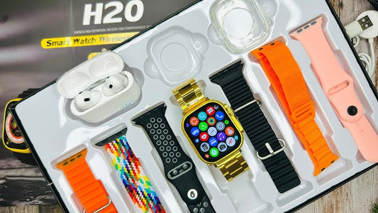 Smart watch with seven strap +high quality Airpods