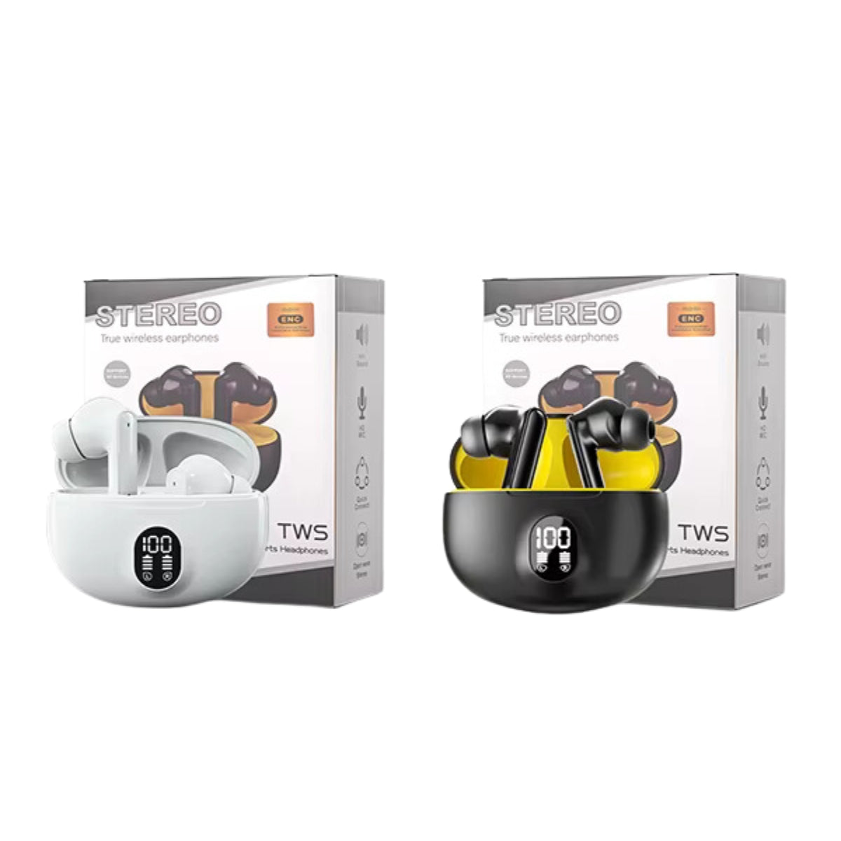 Stereo AirPods – Wireless Bluetooth Earbuds with High-Quality Sound